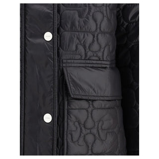 Grauer Nylon-Mantel