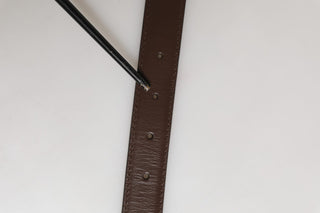Gürtel Herren Braun Klassisch Leder Metallschnalle Gürtel