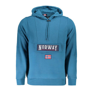 Blaues Baumwoll-Sweatshirt für Herren