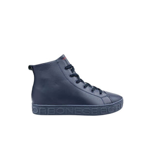 Blauer Herren-Sneaker aus echtem Leder