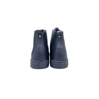 Zapatilla para hombre azul de cuero genuino  