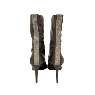 Botas para mujer de cuero marrón