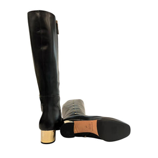 Bota para mujer negra de cuero  