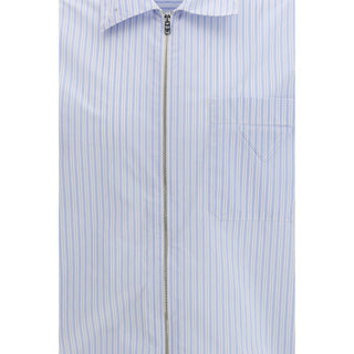 Blue Polyamide Pattern Shirt