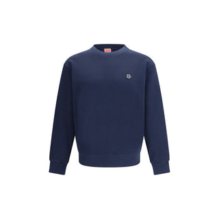 Blaues Baumwoll-Sweatshirt