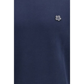 Blaues Baumwoll-Sweatshirt