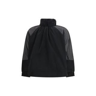 Chaqueta con caparazón de poliéster negra