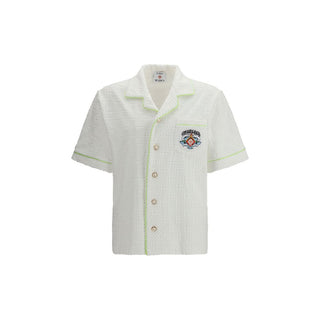 Camisa de vestir blanca de algodón