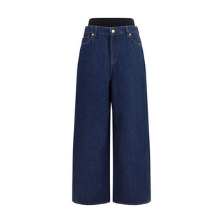 Blaue Relaxed Fit Jeans aus Baumwolle