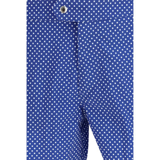 Blue Polyester Short And Mini Shorts