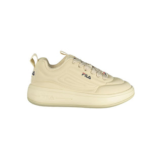 Beige Damen-Sneaker aus Polyester