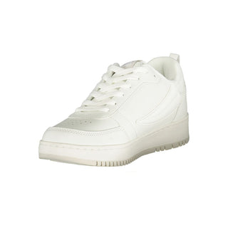 Weiße Polyurethan Damen Sneaker