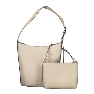Graue Polyurethan-Damenhandtasche