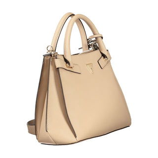 Rosa Damenhandtasche aus Polyurethan