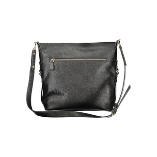 Schwarze Damenhandtasche aus Polyurethan