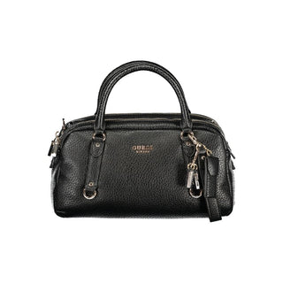 Bolso negro de poliuretano para mujer