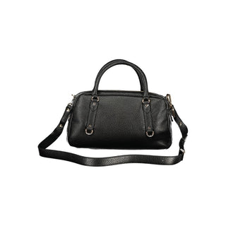 Bolso negro de poliuretano para mujer