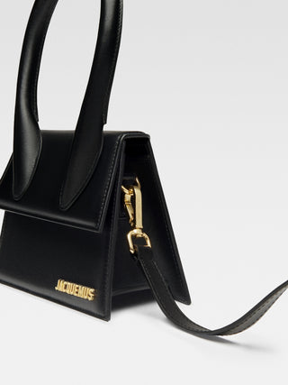 Black  leather Le Chiquito moyen bag