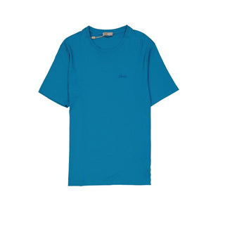 Blaues Baumwoll-T-Shirt