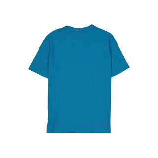Blaues Baumwoll-T-Shirt