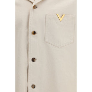 Beige Denim Shirt