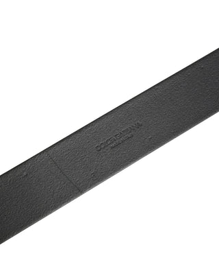 Men Black Classic Leather Metal Buckle Belt