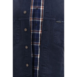 Blaue Jeansjacke aus Baumwolle