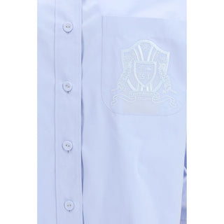 Blue Cotton Pattern Shirt
