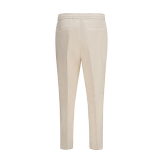 Pantalones casuales de lino beige