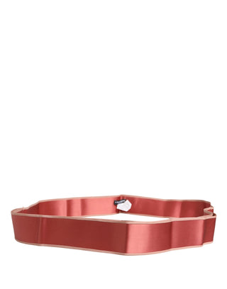 Cinturón de cintura para mujer de satén de seda rosa