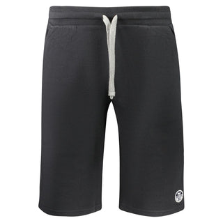Pantalón de chándal para hombre de algodón negro