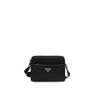 Bolso de hombro de poliamida reciclada negro