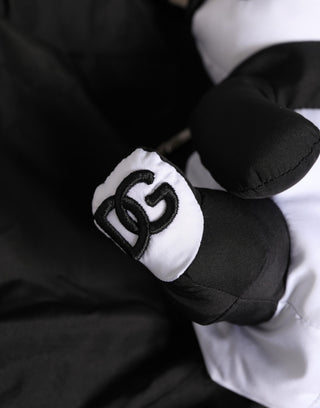 Herren Schwarze Polyester Panda Stofftier-Einkaufstasche