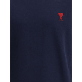 Blaues Baumwoll-Sweatshirt