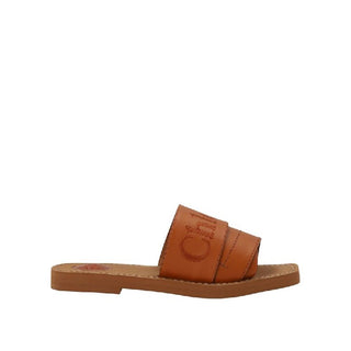 Sandalen aus braunem Kalbsleder