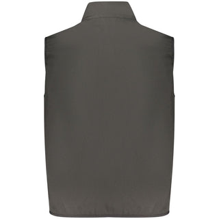 Chaleco de poliéster negro para hombre