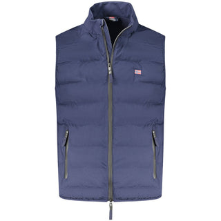 Blaue Polyester-Herrenweste