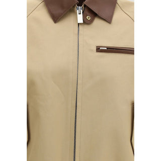 Bomber de algodón beige