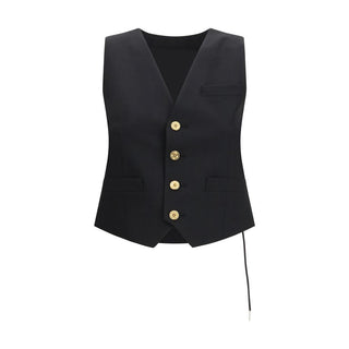 Schwarze Polyester-Weste