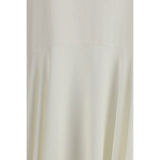 Vestido casual blanco de lino