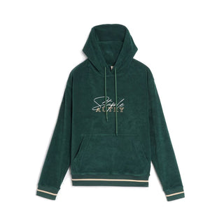 Zweifarbiger Baumwoll-Kapuzenpullover