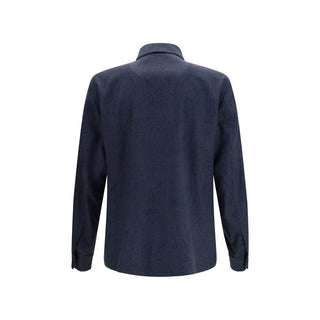 Blaue Wolle Oves Aries Jacke