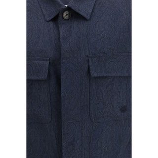 Blaue Wolle Oves Aries Jacke