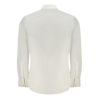 White Cotton Men Shirt