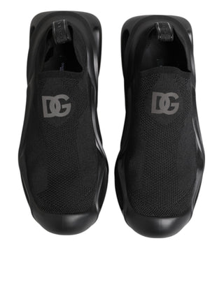 Black Slip On Wave Low Top Sneakers Shoes