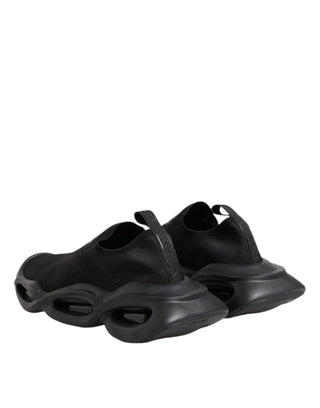 Black Slip On Wave Low Top Sneakers Shoes