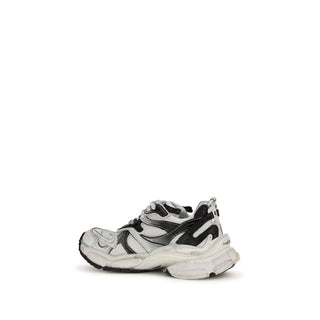 Gray Polyethylene Athletic Sneakers