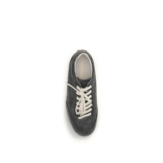 Graue Kalbsleder Bos Taurus Low Top Sneakers