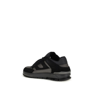 Black Calf Leather Bos Taurus Athletic Sneakers