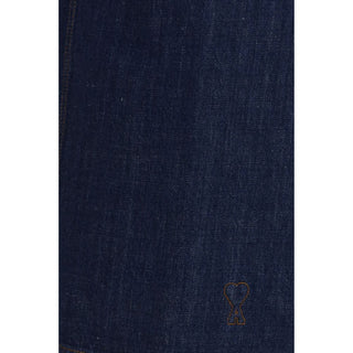 Vestido casual azul de algodón